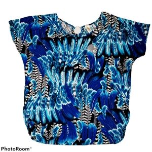 Perseption Women Plus Size Short Sleeve Cinch Waist Blouse 388